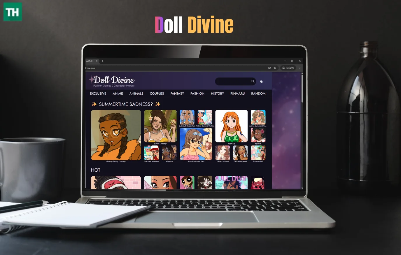Doll Divine avatar maker with fantasy and fairy tale dress-up options